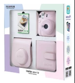 Fujifilm Instax Mini 12 10 Filmli Kare Albüm ve Deri Kılıflı Pembe Fotoğraf Makinesi Bundle Box - 3