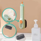 Deterjan Hazneli Süet Bot Nubuk Ayakkabı Temizleme Fırçası Mutfak Banyo Fırçası Çok Amaçlı - 1