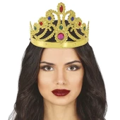 Altın Renk Plastik Prenses Tacı Kraliçe Tacı 60 cm thumbnail 2