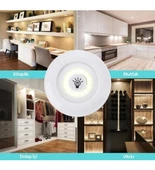 Kablosuz Uzaktan Kumandalı 3lü Led Lamba Seti - 2