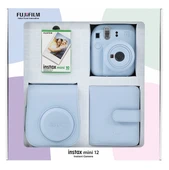 Fujifilm Instax Mini 12 Bundle Box Mavi Fotoğraf Makinesi Seti - 1