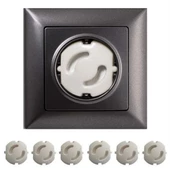 Bebek Çocuk Priz Koruma Kapağı (6 Adet) Çocuk Güvenliği, Priz Muhafazası, Priz Kapatıcı (4549) thumbnail 1