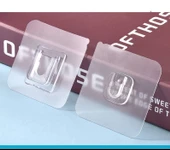 Geçmeli Eşya Sabitleme Klipsleri Şeffaf 4 lü Set thumbnail 5