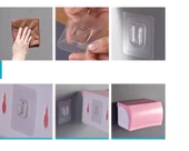 Geçmeli Eşya Sabitleme Klipsleri Şeffaf 4 lü Set thumbnail 4