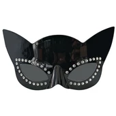 Siyah Renk Siyah Camlı Kedi Şekilli Parti Gözlüğü 20x11 cm thumbnail 2