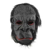 Lateks Goril Maskesi Maymun Maskesi Et Maskesi Orangutan Siyah Saçlı 3 No - 2