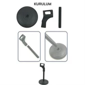BUFFER® Tek Ayaklı Taşınabilir Mini Masaüstü Mikrofon Sabitleme Standı - 4
