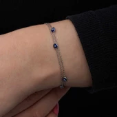 Gümüş Nazar Kadın Bileklik - 5