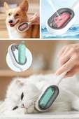 BUFFER® Su Hazneli Kedi ve Köpek Tüyü Toplamama Fırçası Su Hazneli Pet Tarağı - 7