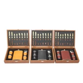 Ahşap Kutulu Satrançlı Matara Seti Derili - 2