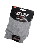 3 Adet Sedef Yıldızı Erkek Penye Boxer Düz Renk Boxer - 1