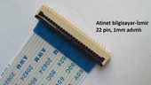 22 Pin 1Mm Adımlı Flex Soketi Flex Ffc Konnektörü Alt kontak 22-1-Alt - 2