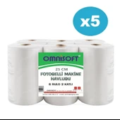 Omnisoft 5 Koli 25 cm Fotoselli Kağıt Havlu Enmotion 30 Rulo 20637 - 1