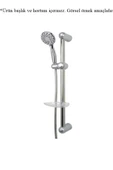 mintev Krom Sürgülü Banyo Duş Seti Gövdesi - 3