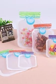3'lü Kilitli Poşet - Küçük, Orta ve Büyük Boy Plastik Saklama Kabı Seti - 1