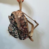 Fiyra crn Dore Altın Pullu Kız Çocuk Sırt Çantası (16cmx20cmx10cm) thumbnail 6