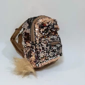 Fiyra crn Dore Altın Pullu Kız Çocuk Sırt Çantası (16cmx20cmx10cm) thumbnail 3