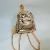 Fiyra crn Krem Pullu Kız Çocuk Sırt Çantası (16cmx20cmx10cm) - 7