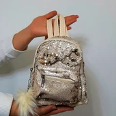Fiyra crn Krem Pullu Kız Çocuk Sırt Çantası (16cmx20cmx10cm) - 2