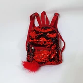 Fiyra crn Kırmızı Pullu Kız Çocuk Sırt Çantası (16cmx20cmx10cm) - 9
