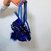 Fiyra crn Saks Pullu Kız Çocuk Sırt Çantası (16cmx20cmx10cm) thumbnail 6