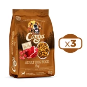 Cango Yetişkin Köpek Maması Etli (BİFTEKLİ) 1kg x 3 Adet thumbnail 2