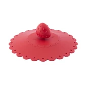 Toz Geçirmez Ve Isı Koruyucu Bardak Kapağı, Çilek Figürlü Silikon Bardak Kapağı - 3