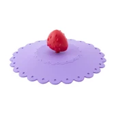 Toz Geçirmez Ve Isı Koruyucu Bardak Kapağı, Çilek Figürlü Silikon Bardak Kapağı - 4