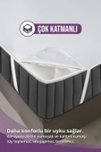 Pamuklu Dört Köşe Lastikli Sıvı Geçirmez Yatak Alezi 180x200cm - 2