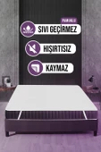 Pamuklu Dört Köşe Lastikli Sıvı Geçirmez Yatak Alezi 180x200cm - 1