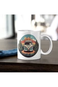 Retro Vosvos Karavan Kampçı Kupa - Canlı Renkler Kupa Baskı - 2