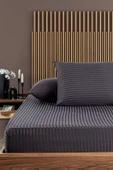 Soft Cotton Çift Kişilik Lastikli Çarşaf Takımı 180x200 cm + 2 adet Yastık Kılıfı 50x70 cm - 6