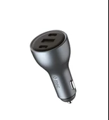 Ttec Mega Şarj Akım Korumalı 130W 2xUSB-C+USB Girişli Araç Çakmaklık Şarjı Tüm Araçlarla Uyumlu Şarj - 1