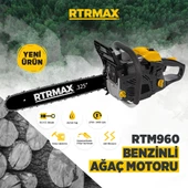RTRMAX RTM960 BENZİNLİ AĞAÇ MOTORU 56,5 CC 45CM PALA - 1