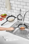 Tencereye Takılabilen 3'lü Tel Süzgeç Seti (14cm-17cm-22cm) - 3