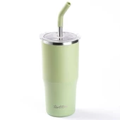 TANTİTONİ YEŞİL 2 FONK. ÇİFT KATMANLI PİPETLİ TERMOS BARDAK 700 ML - 1