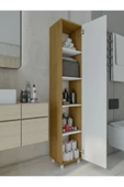 MONTENERO Çok Amaçlı Dolap Parlak Beyaz-Banyo Dolabı - 2