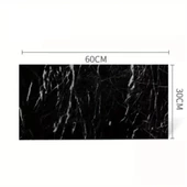 Periboia Siyah Mermer Desenli Alüminyum Plastik Duvar Sticker - 2