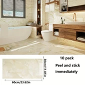 Periboia Sarı Mermer Desenli Alüminyum Plastik Duvar Stickerı - 3