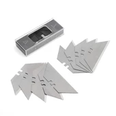 WORKPRO WP211014 Ağır Hizmet Paslanmaz Çelik/Ahşap Gövde Katlanır Rötuş Maket Bıçağı + 10 Adet Yedek Bıçak - 8