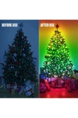 Janva Usb Uygulamadan Sese Duyarlı 9.9 Metre Rgb Yılbaşı Ledi Kumandalı Led Çam Ağacı Kayar Led Tv Arkası - 6