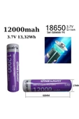 Janva 18650 Pil 12000 Mah 3,7v 13,32 Wh Şarjlı Lion Pil Yeni Üretim Kaliteli Tasarım Matkap Fener Radyo - 1