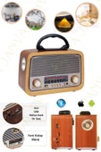 Janva And-301 Bluetooth’lu Ledli Nostaljik Görünümlü Müzik Kutusu Usb Sd Kart Radyo Mp3 Çalar - 3