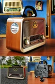 Janva 301 RADYO LEDLİ+FENERLİ+BT Özellikli Nostaljik Fm Radyo ve Müzik Kutusu - 1