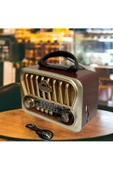 Janva Nostaljij Radyo Full Özellikli Şarjlı Lityum Pil Güneş Enerji ile şarj Usb- Sd girişi - Bluetooth - 2