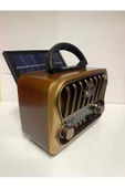 Janva Nostaljij Radyo Full Özellikli Şarjlı Lityum Pil Güneş Enerji ile şarj Usb- Sd girişi - Bluetooth - 3