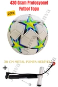 Champions League Tasarımı Lazer Kesim Yapıştırma 400 gram Futbol Topu 5 Numara Maç Ve Antreman Topu - 3