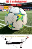 Champions League Tasarımı Lazer Kesim Yapıştırma 400 gram Futbol Topu 5 Numara Maç Ve Antreman Topu - 1