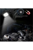 Metal Kasa Mini Led, Anahtarlı El Feneri, Flash, Mıknatıslı , Su Geçirmez, Şişe Açacaklı , Şarjlı - 4