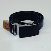 Fiyra 101-2 Lacivert 3,5cm Otomatik Tokalı Hakiki Deri Kemer - 5